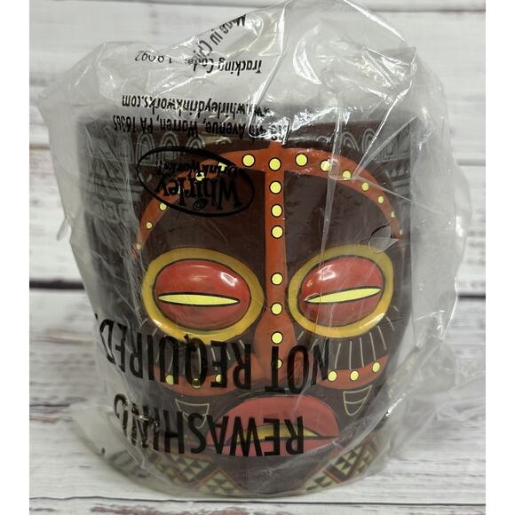 Princess Cruise Line Brown Tiki Tropical Bar Ceramic Mug Drink Cup Goblet New - Picture 7 of 7